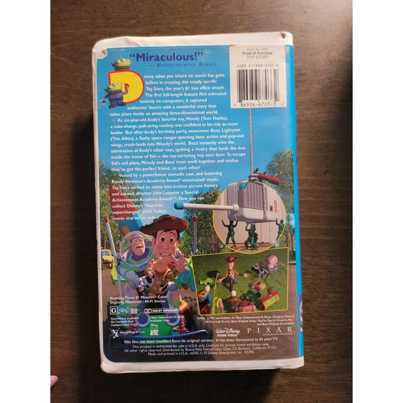 Disney Pixar Toy Story 1, 2 & Christmas VHS, Classic Animated Series Collection - Picture 6 of 12